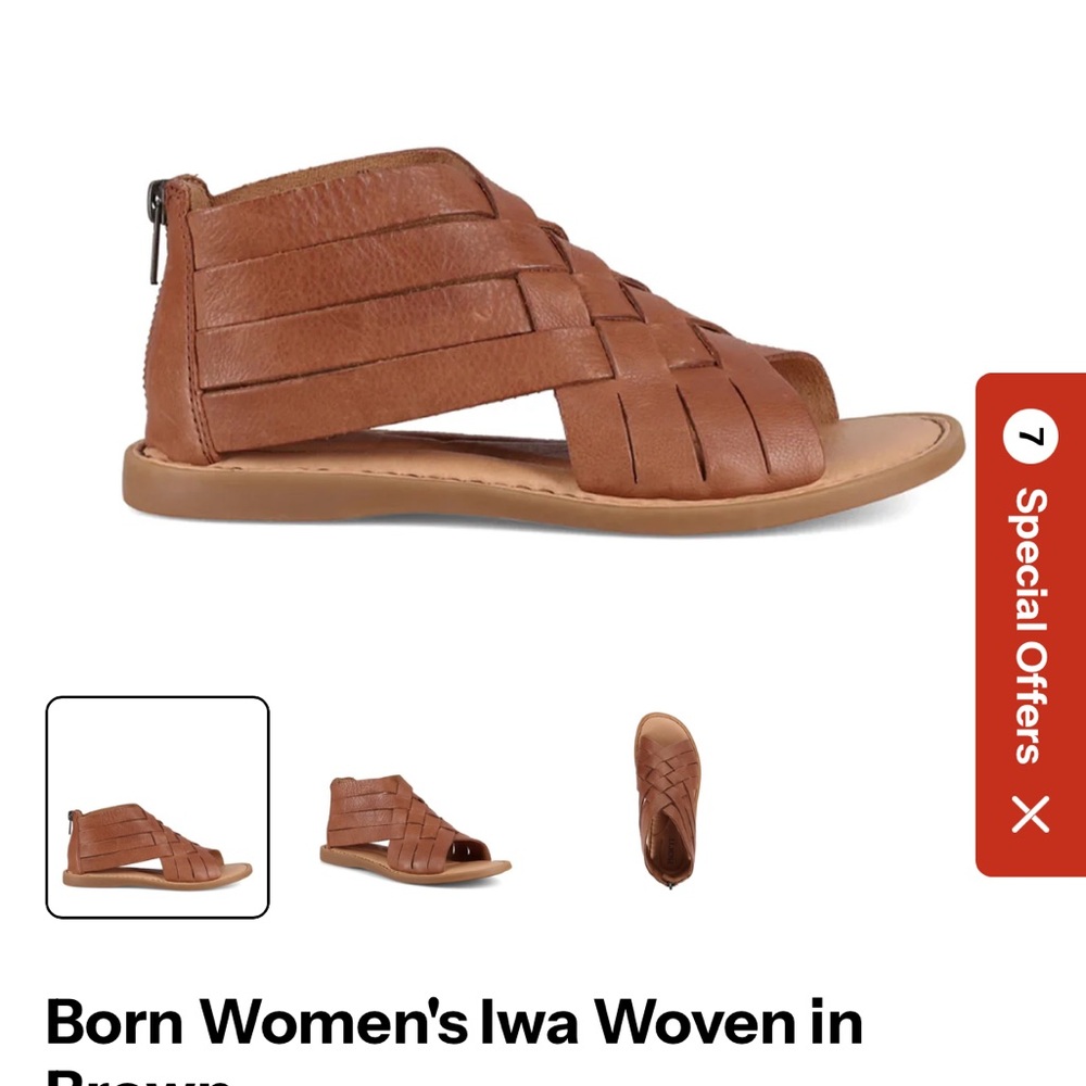 Born Iwa woven leather sandal - Picture 7 of 8